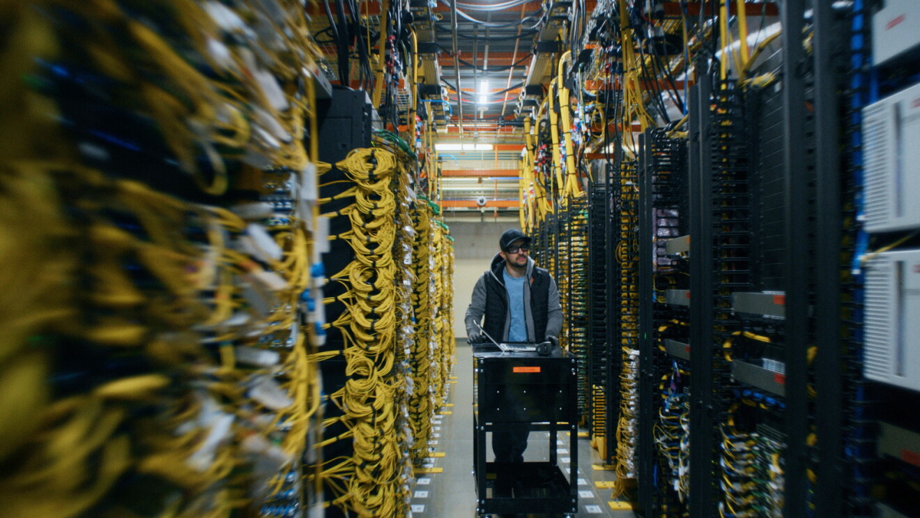 Sala de Centro de Datos de Amazon en Oregon, USA.